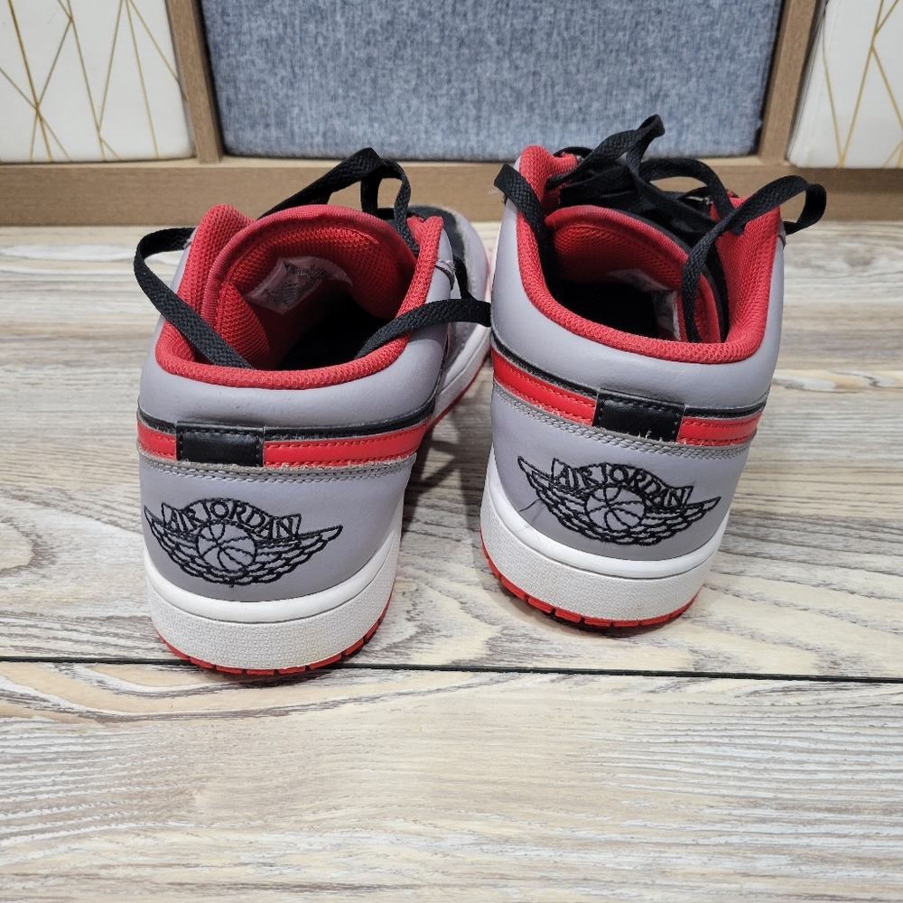 Air Jordan 1 Low Fly Ease Sneakers Mens Size 9 Gray - Picture 6 of 10